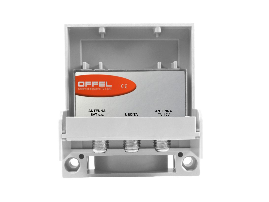Dintel – Mixer TV-SAT Con Passaggio Di Corrente Per Unire Segnale TV E Satellite In Un Solo Cavo