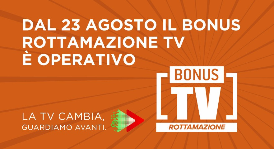 Bonus fino a 100 euro per tv DVB-T2 HEVC Main 10 bit dal 23/08/2021